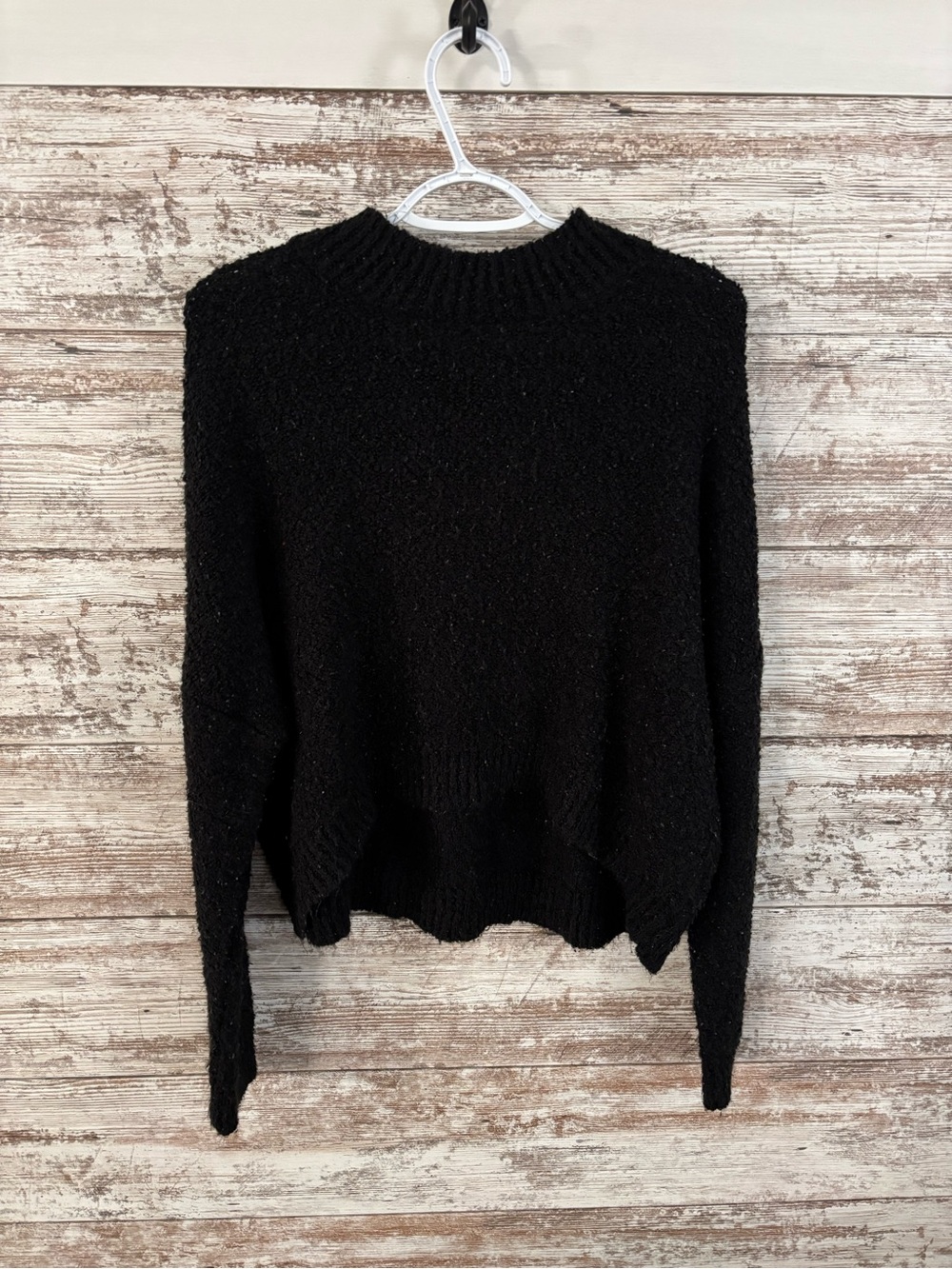 wild fable Black Cowl-Neck Cozy Sweater